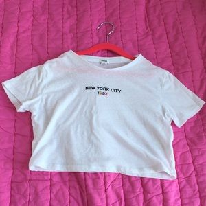 Garage Tops - Cropped white shirt Garage Tops - Cropped white shirt